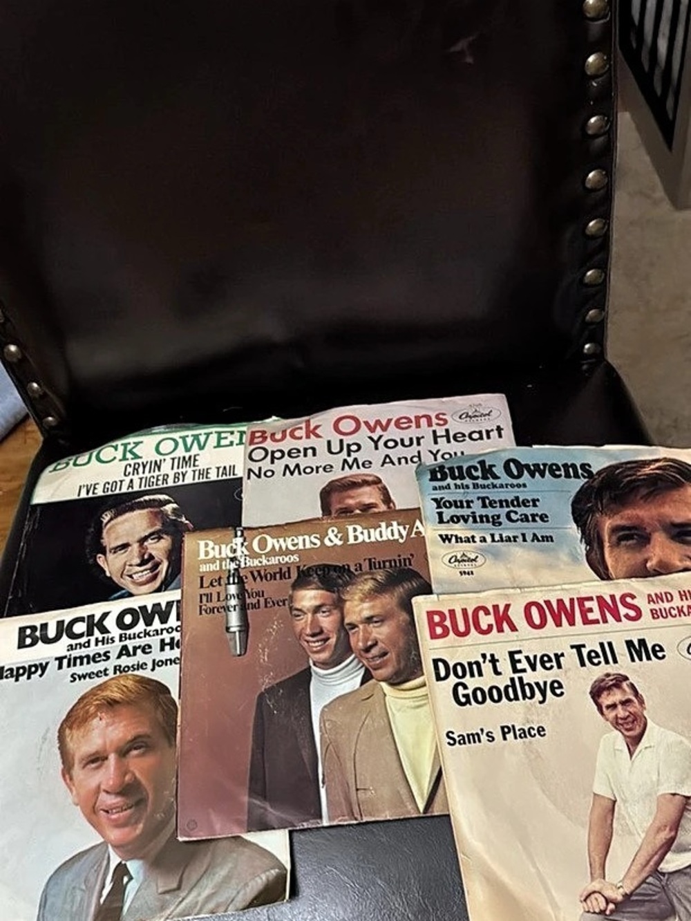 Capitol Records Buck Owens and The Buckaroos 7 inch Vinyl Records Lot 45 RPM